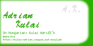 adrian kulai business card
